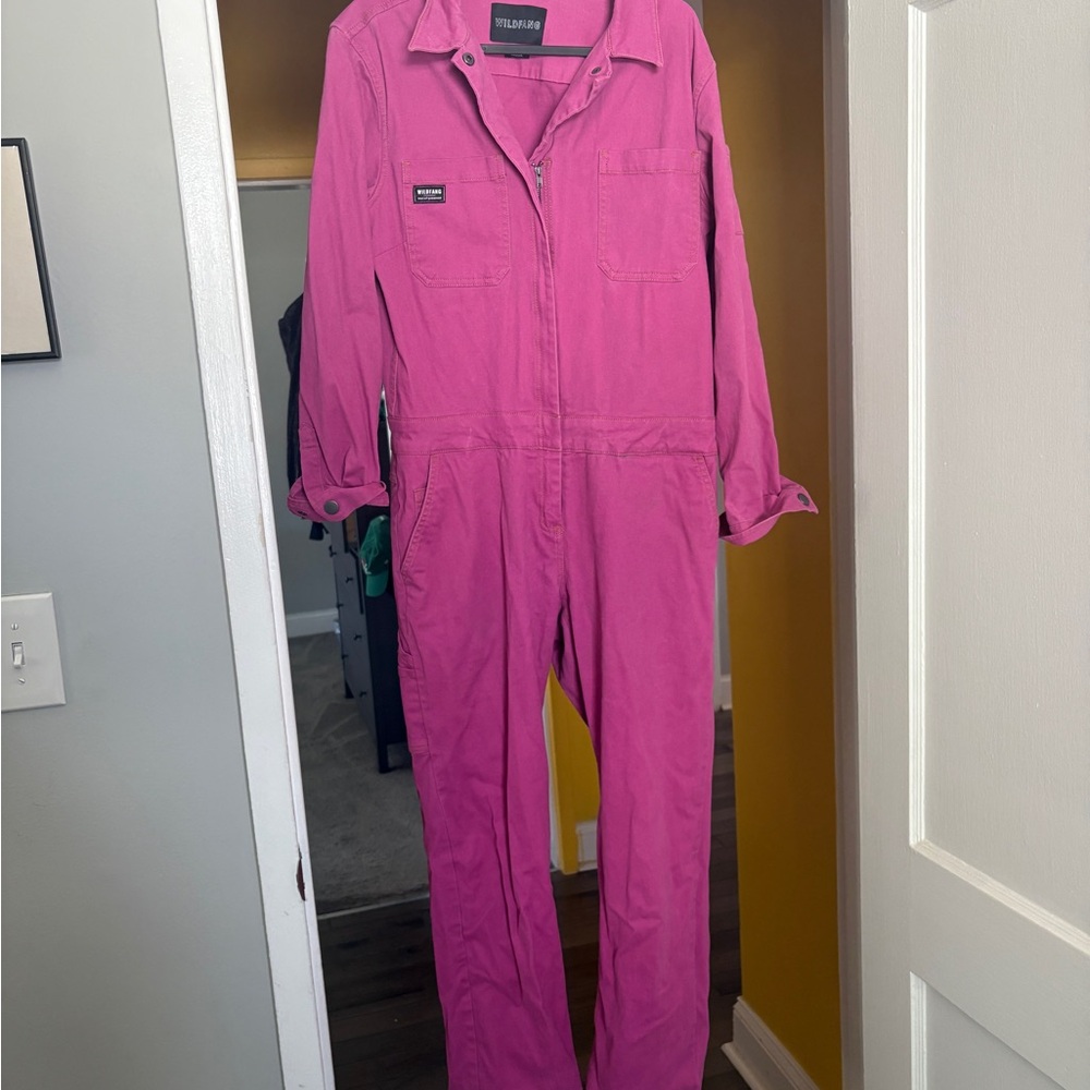 Wildfang Vibrant Pink Jumpsuit
